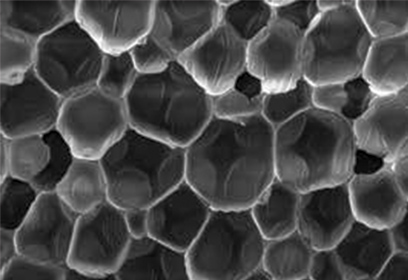 硬質ウレタンフォームの顕微鏡写真